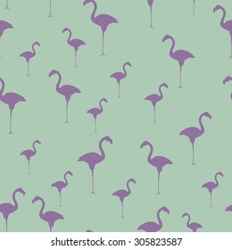 seamless flamingo bird pattern