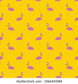 Seamless flamingo pattern. Vector illustration
