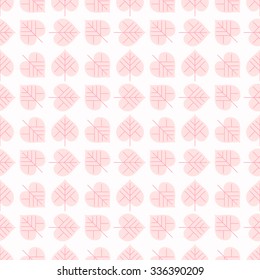 Seamless flat flower pattern. Vector floral background illustration.