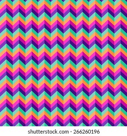 Seamless flat geometric summer herringbone pattern vector