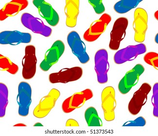 Seamless flip-flops background