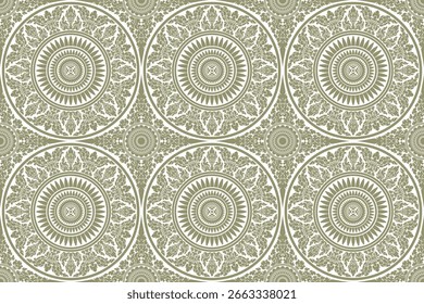 Patrón de damasco de flora sin fisuras adecuado para Fondo de pantalla, textil, ropa, cortina, manta, azulejo y diseño de tela ilustración aislada Archivar de Vector archivo EPS.