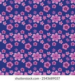 seamless flora pattern design for fabric wallpaper background wrapping art print 