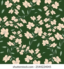 Diseño de patrón de flora sin fisuras para el fondo de Fondo de pantalla de tela que envuelve la materia textil de impresión de arte