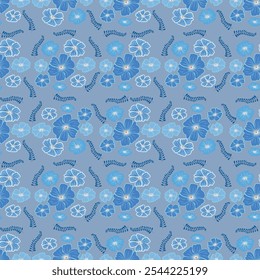 seamless flora pattern design for  fabric wallpaper background wrapping art print textile