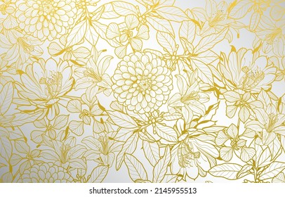 Seamless flora pattern. flowers in summer print. Hawaiian t-shirt and swimwear tile.