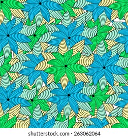 Seamless floral abstract background for design. vector illustration
