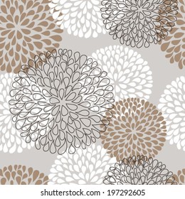 Seamless floral abstract background. Vector illustration