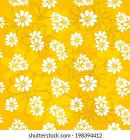 Seamless floral abstract background. Vector illustration