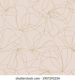 Seamless floral abstract delicate pattern. Vector texture in pastel colors