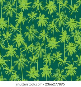 Seamless floral and abstract pattern