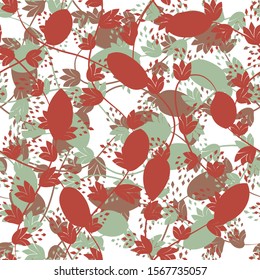 Seamless floral abstract pattern design