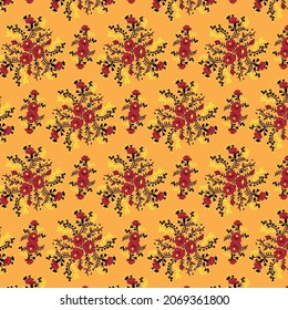 Seamless floral abstract Pattern with Flowers on light color Background and also ready for print.
