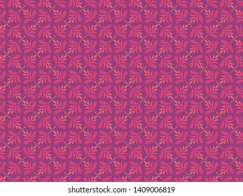 Seamless Floral Abstract Pattern. Vector Geometric background. Art Deco Illustration.