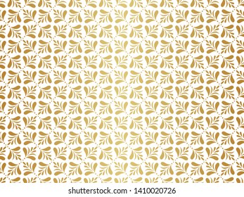 Seamless Floral Abstract Pattern. Vector Geometric background. Art Deco Illustration.