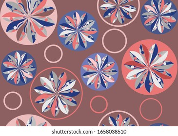 Seamless floral abstract pattern. Vector