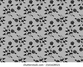 Patrón AOP floral sin soldadura con elementos mínimos