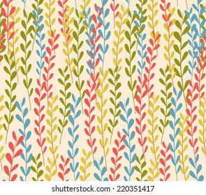 seamless floral autumn pattern