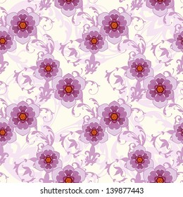 Seamless floral background