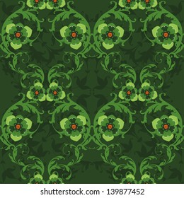 Seamless floral background