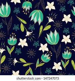 Seamless floral background