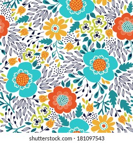 Nahtloser floraler Hintergrund