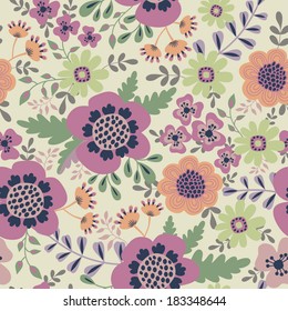 Seamless floral background.