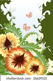 Seamless floral background.