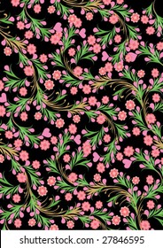 Seamless floral background.