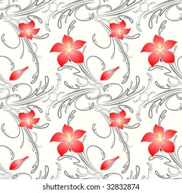 Seamless floral background.