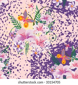 Seamless floral background
