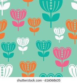 Seamless floral background.