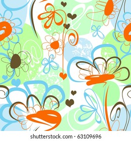 Seamless floral background