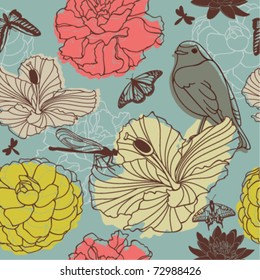 seamless floral background