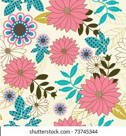Seamless floral background