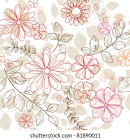 seamless  floral background