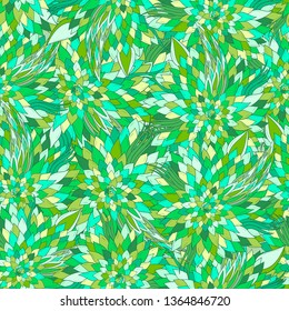 Seamless floral background with abstract patterns of peonies