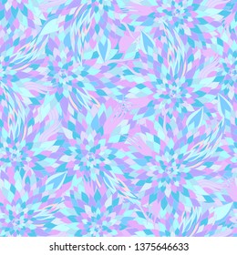 Seamless floral background with abstract patterns of peonies