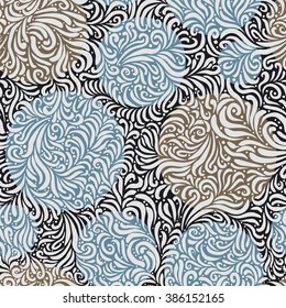 Seamless floral background. Abstract vector pattern