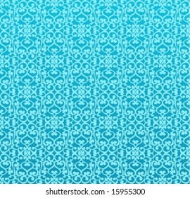 seamless floral background (blue)