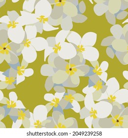 Seamless floral background with bright colorful flowers. Elegant template for fashion prints.