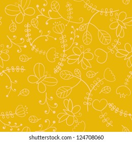 Seamless floral background.  Can be used for wallpaper, pattern fills, web page, surface, fabric