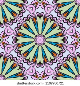 Seamless floral background. decorative texture for wallpaper, invitation. Vector illustration.