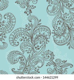 Seamless floral background for design, VECTOR