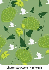 Seamless floral background. Easy to edit vector image.