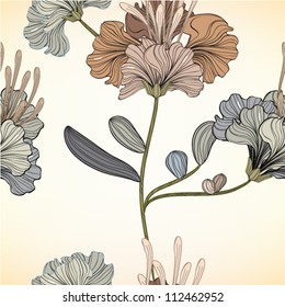 Seamless floral background, EPS10 Vector background