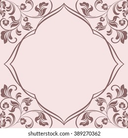 seamless floral background, floral frame