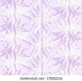 Seamless floral background: Gentle violet. Vector colorful pattern. Graphical illustration with filigree flowers.