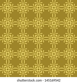 Seamless floral background with geometric pattern