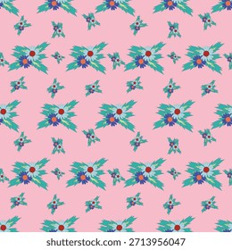 Fondo floral sin fisuras con colores armoniosos y detalles finos, ideal para textiles, diseño de moda, papel de regalo y proyectos de patrones de superficie.